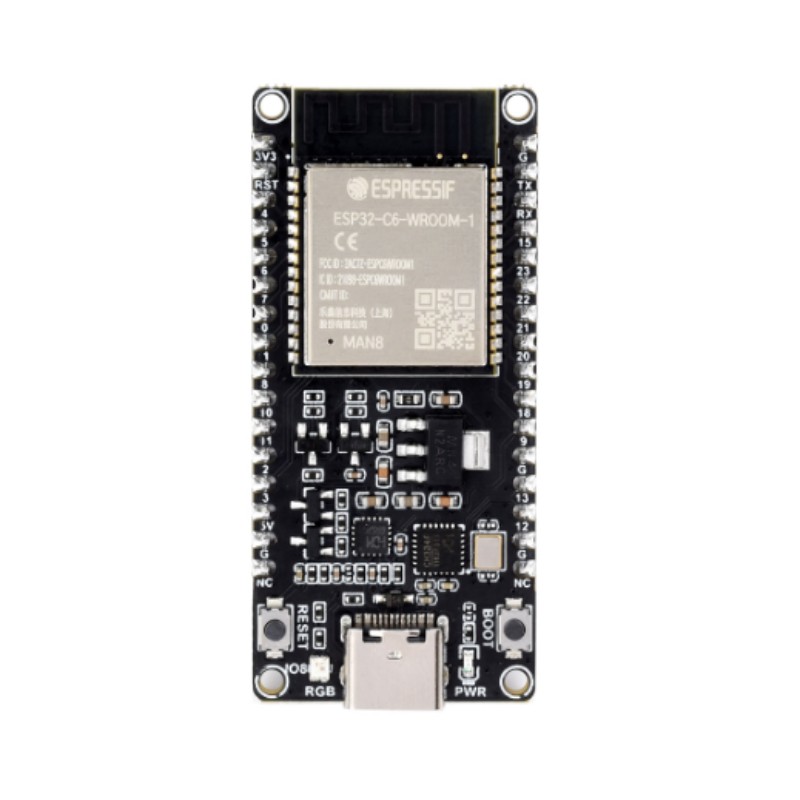 ESP32-C6-DEV-KIT-N8-M सोल्डर पिन के साथ